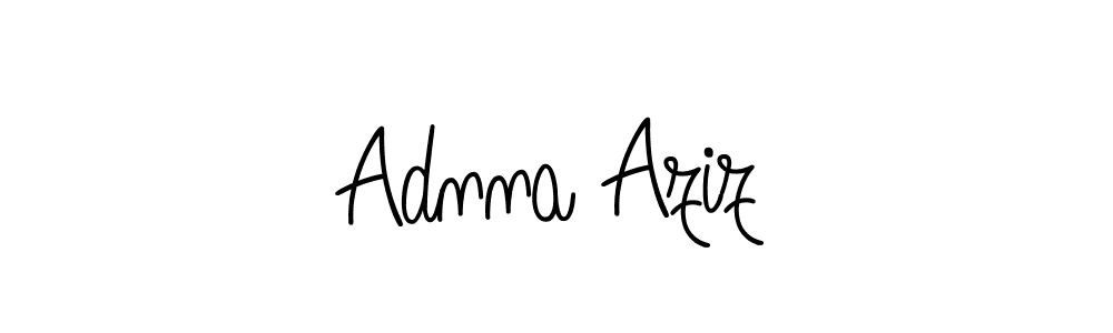 if you are searching for the best signature style for your name Adnna Aziz. so please give up your signature search. here we have designed multiple signature styles  using Angelique-Rose-font-FFP. Adnna Aziz signature style 5 images and pictures png