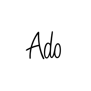 You should practise on your own different ways (Angelique-Rose-font-FFP) to write your name (Ado) in signature. don't let someone else do it for you. Ado signature style 5 images and pictures png