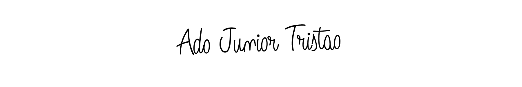Make a beautiful signature design for name Ado Junior Tristao. With this signature (Angelique-Rose-font-FFP) style, you can create a handwritten signature for free. Ado Junior Tristao signature style 5 images and pictures png