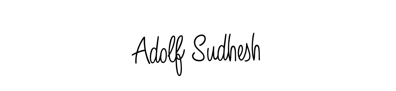 Best and Professional Signature Style for Adolf Sudhesh. Angelique-Rose-font-FFP Best Signature Style Collection. Adolf Sudhesh signature style 5 images and pictures png