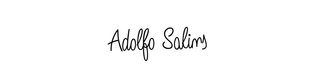 Adolfo Salins stylish signature style. Best Handwritten Sign (Angelique-Rose-font-FFP) for my name. Handwritten Signature Collection Ideas for my name Adolfo Salins. Adolfo Salins signature style 5 images and pictures png