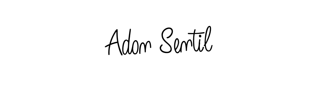 You should practise on your own different ways (Angelique-Rose-font-FFP) to write your name (Adon Sentil) in signature. don't let someone else do it for you. Adon Sentil signature style 5 images and pictures png