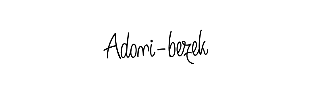 Make a beautiful signature design for name Adoni-bezek. With this signature (Angelique-Rose-font-FFP) style, you can create a handwritten signature for free. Adoni-bezek signature style 5 images and pictures png