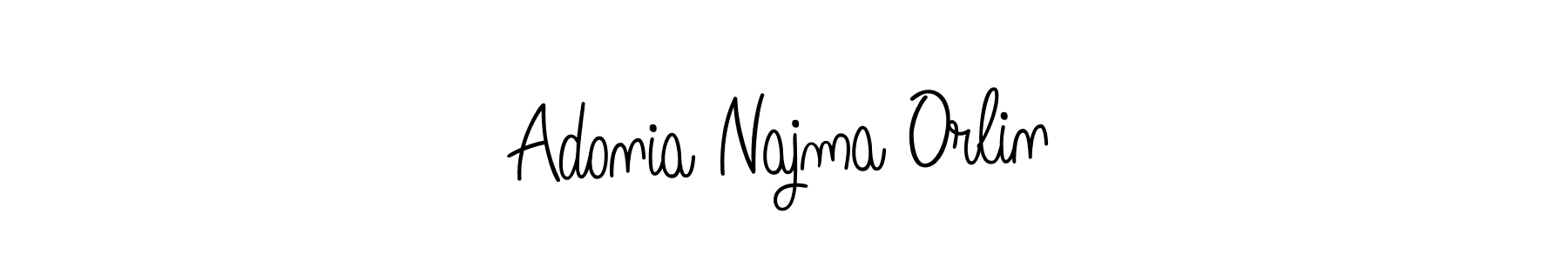 It looks lik you need a new signature style for name Adonia Najma Orlin. Design unique handwritten (Angelique-Rose-font-FFP) signature with our free signature maker in just a few clicks. Adonia Najma Orlin signature style 5 images and pictures png