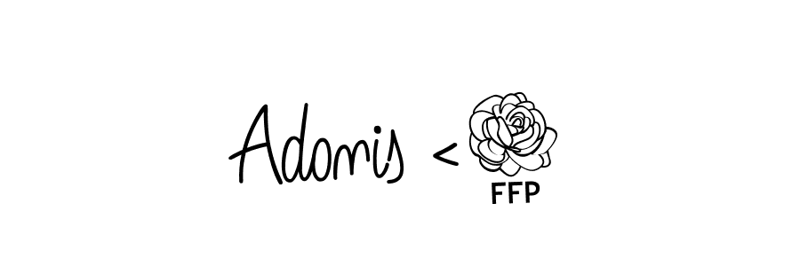 Make a short Adonis <3 signature style. Manage your documents anywhere anytime using Angelique-Rose-font-FFP. Create and add eSignatures, submit forms, share and send files easily. Adonis <3 signature style 5 images and pictures png