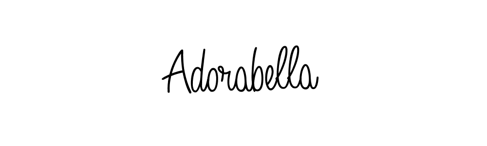 Angelique-Rose-font-FFP is a professional signature style that is perfect for those who want to add a touch of class to their signature. It is also a great choice for those who want to make their signature more unique. Get Adorabella name to fancy signature for free. Adorabella signature style 5 images and pictures png