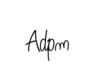 Design your own signature with our free online signature maker. With this signature software, you can create a handwritten (Angelique-Rose-font-FFP) signature for name Adpm. Adpm signature style 5 images and pictures png
