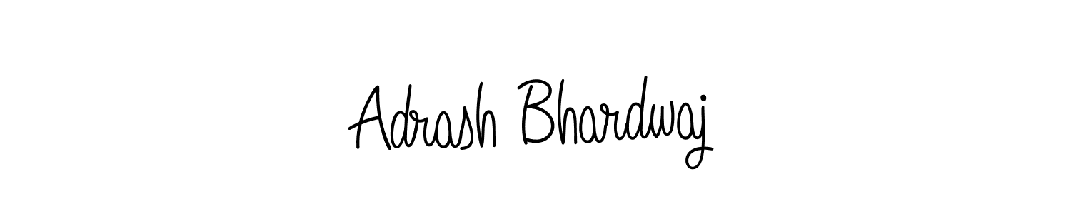 You should practise on your own different ways (Angelique-Rose-font-FFP) to write your name (Adrash Bhardwaj) in signature. don't let someone else do it for you. Adrash Bhardwaj signature style 5 images and pictures png