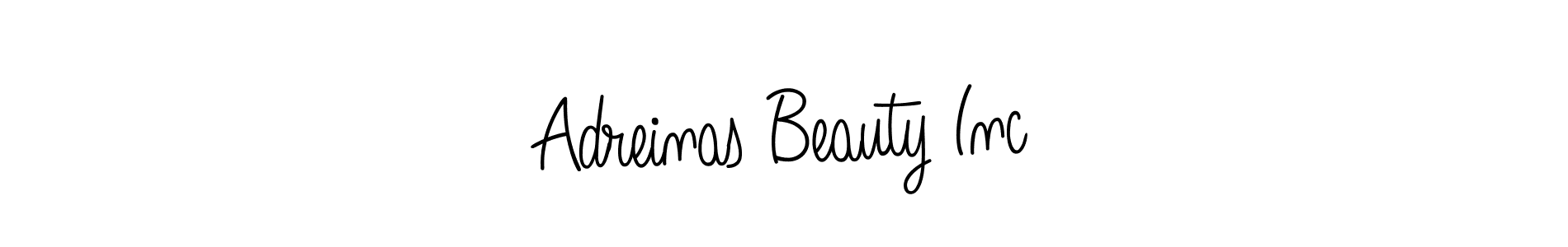 Adreinas Beauty Inc stylish signature style. Best Handwritten Sign (Angelique-Rose-font-FFP) for my name. Handwritten Signature Collection Ideas for my name Adreinas Beauty Inc. Adreinas Beauty Inc signature style 5 images and pictures png