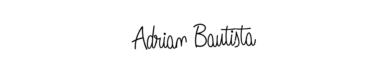 The best way (Angelique-Rose-font-FFP) to make a short signature is to pick only two or three words in your name. The name Adrian Bautista include a total of six letters. For converting this name. Adrian Bautista signature style 5 images and pictures png