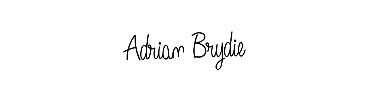 You should practise on your own different ways (Angelique-Rose-font-FFP) to write your name (Adrian Brydie) in signature. don't let someone else do it for you. Adrian Brydie signature style 5 images and pictures png