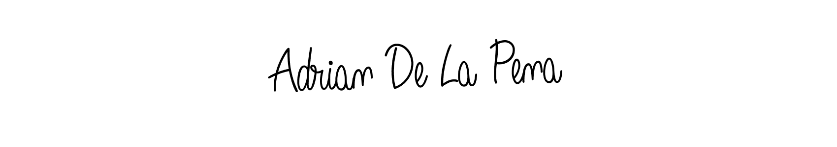 The best way (Angelique-Rose-font-FFP) to make a short signature is to pick only two or three words in your name. The name Adrian De La Pena include a total of six letters. For converting this name. Adrian De La Pena signature style 5 images and pictures png