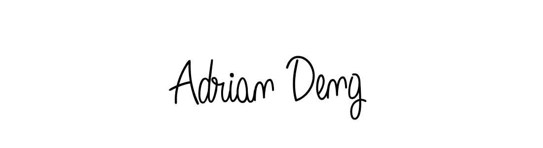 The best way (Angelique-Rose-font-FFP) to make a short signature is to pick only two or three words in your name. The name Adrian Deng include a total of six letters. For converting this name. Adrian Deng signature style 5 images and pictures png