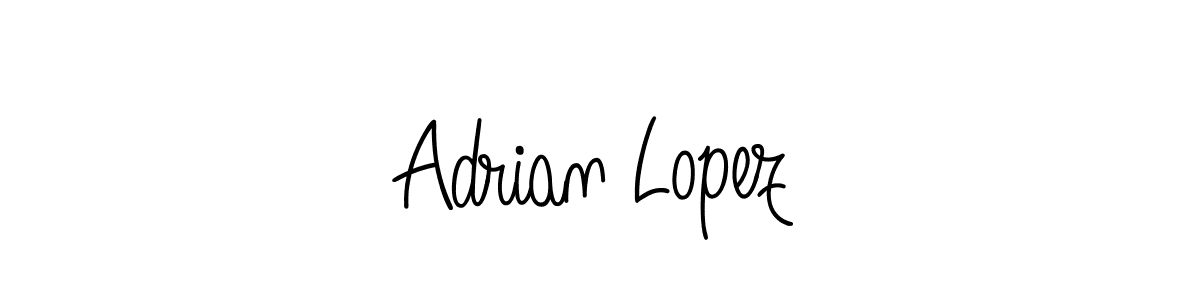 Create a beautiful signature design for name Adrian Lopez. With this signature (Angelique-Rose-font-FFP) fonts, you can make a handwritten signature for free. Adrian Lopez signature style 5 images and pictures png