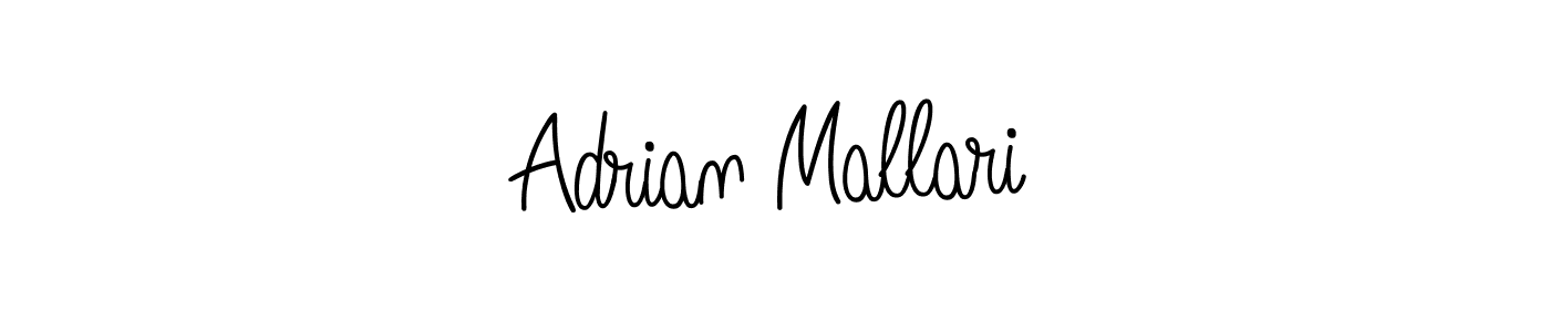 Make a beautiful signature design for name Adrian Mallari. With this signature (Angelique-Rose-font-FFP) style, you can create a handwritten signature for free. Adrian Mallari signature style 5 images and pictures png