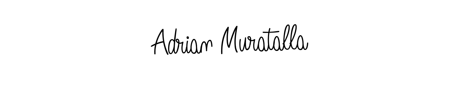 You should practise on your own different ways (Angelique-Rose-font-FFP) to write your name (Adrian Muratalla) in signature. don't let someone else do it for you. Adrian Muratalla signature style 5 images and pictures png