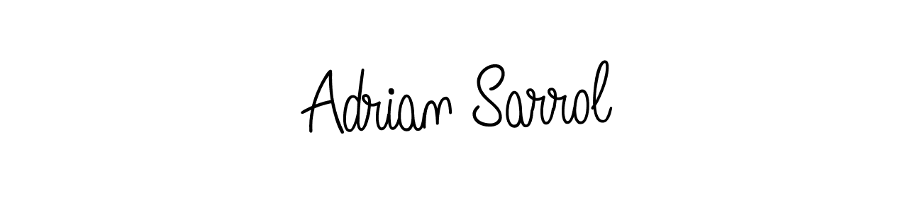 Make a beautiful signature design for name Adrian Sarrol. With this signature (Angelique-Rose-font-FFP) style, you can create a handwritten signature for free. Adrian Sarrol signature style 5 images and pictures png