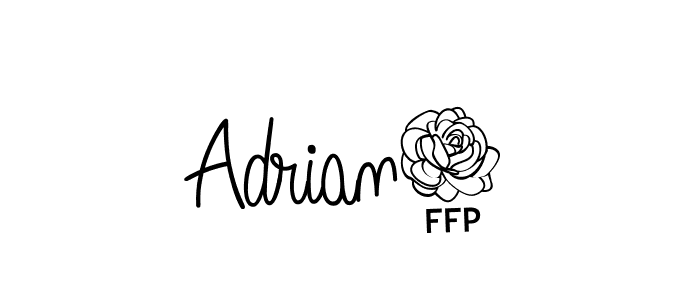 How to Draw Adrian7 signature style? Angelique-Rose-font-FFP is a latest design signature styles for name Adrian7. Adrian7 signature style 5 images and pictures png