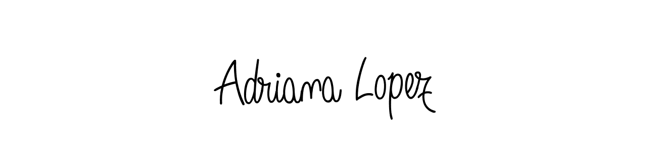 Design your own signature with our free online signature maker. With this signature software, you can create a handwritten (Angelique-Rose-font-FFP) signature for name Adriana Lopez. Adriana Lopez signature style 5 images and pictures png