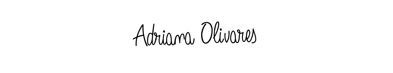 Design your own signature with our free online signature maker. With this signature software, you can create a handwritten (Angelique-Rose-font-FFP) signature for name Adriana Olivares. Adriana Olivares signature style 5 images and pictures png