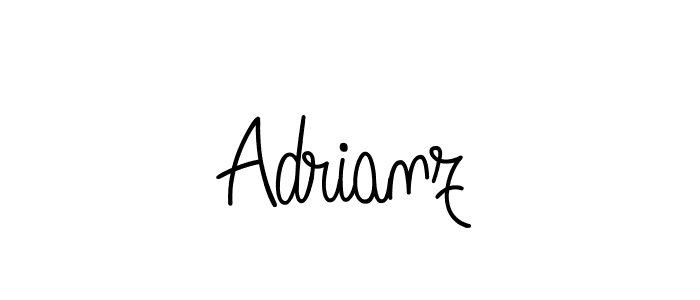 You should practise on your own different ways (Angelique-Rose-font-FFP) to write your name (Adrianz) in signature. don't let someone else do it for you. Adrianz signature style 5 images and pictures png
