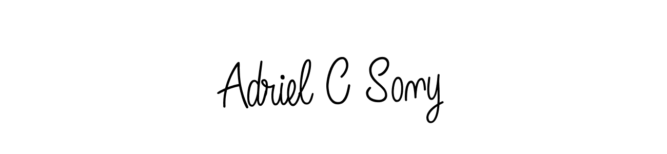 Design your own signature with our free online signature maker. With this signature software, you can create a handwritten (Angelique-Rose-font-FFP) signature for name Adriel C Sony. Adriel C Sony signature style 5 images and pictures png