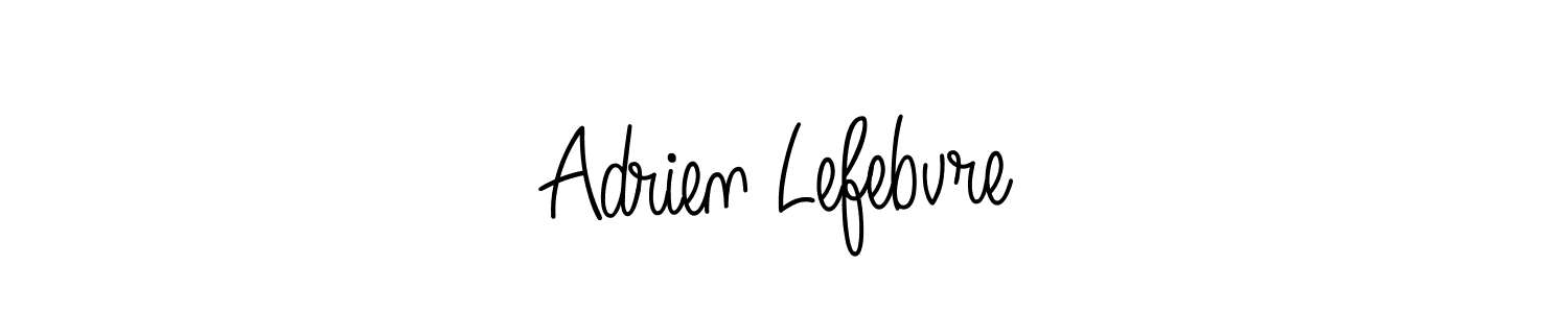 Use a signature maker to create a handwritten signature online. With this signature software, you can design (Angelique-Rose-font-FFP) your own signature for name Adrien Lefebvre. Adrien Lefebvre signature style 5 images and pictures png