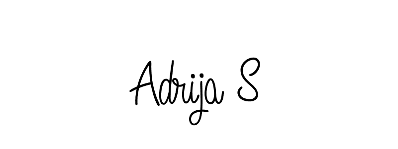 It looks lik you need a new signature style for name Adrija S. Design unique handwritten (Angelique-Rose-font-FFP) signature with our free signature maker in just a few clicks. Adrija S signature style 5 images and pictures png