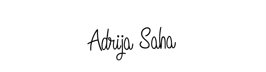How to make Adrija Saha name signature. Use Angelique-Rose-font-FFP style for creating short signs online. This is the latest handwritten sign. Adrija Saha signature style 5 images and pictures png