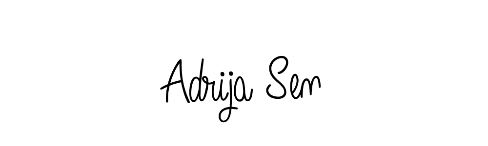 Design your own signature with our free online signature maker. With this signature software, you can create a handwritten (Angelique-Rose-font-FFP) signature for name Adrija Sen. Adrija Sen signature style 5 images and pictures png