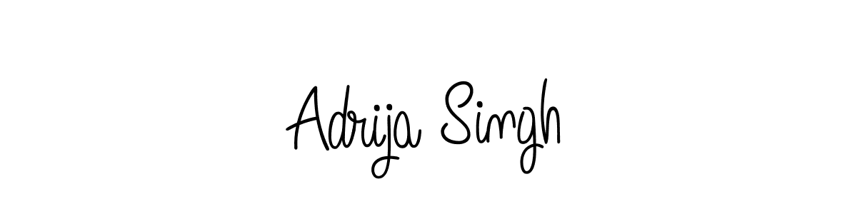 How to make Adrija Singh name signature. Use Angelique-Rose-font-FFP style for creating short signs online. This is the latest handwritten sign. Adrija Singh signature style 5 images and pictures png
