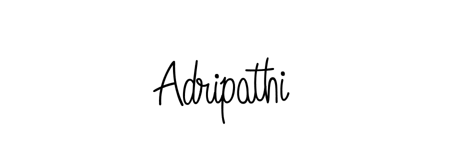 How to make Adripathi name signature. Use Angelique-Rose-font-FFP style for creating short signs online. This is the latest handwritten sign. Adripathi signature style 5 images and pictures png
