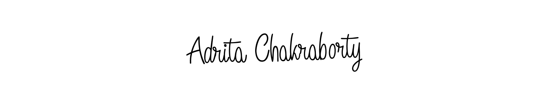 How to make Adrita Chakraborty name signature. Use Angelique-Rose-font-FFP style for creating short signs online. This is the latest handwritten sign. Adrita Chakraborty signature style 5 images and pictures png