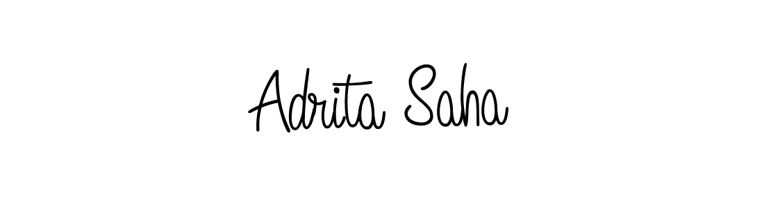 You should practise on your own different ways (Angelique-Rose-font-FFP) to write your name (Adrita Saha) in signature. don't let someone else do it for you. Adrita Saha signature style 5 images and pictures png