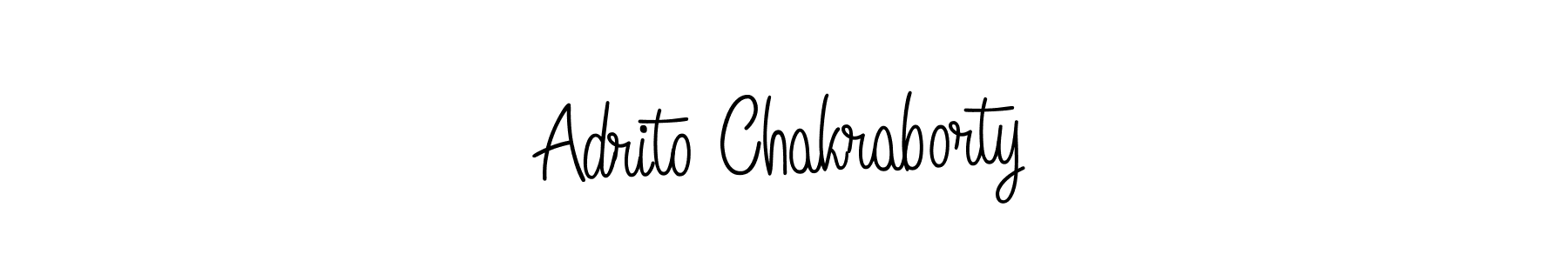 How to make Adrito Chakraborty name signature. Use Angelique-Rose-font-FFP style for creating short signs online. This is the latest handwritten sign. Adrito Chakraborty signature style 5 images and pictures png