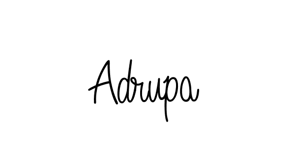Adrupa stylish signature style. Best Handwritten Sign (Angelique-Rose-font-FFP) for my name. Handwritten Signature Collection Ideas for my name Adrupa. Adrupa signature style 5 images and pictures png