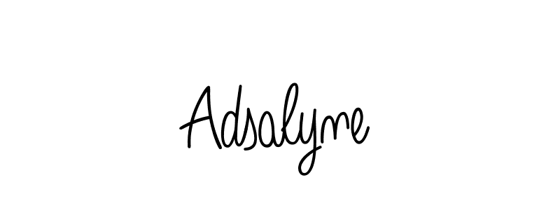 Design your own signature with our free online signature maker. With this signature software, you can create a handwritten (Angelique-Rose-font-FFP) signature for name Adsalyne. Adsalyne signature style 5 images and pictures png
