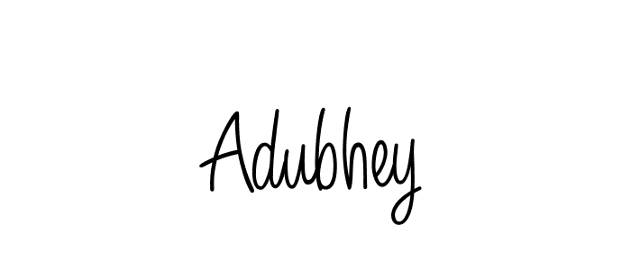 Adubhey stylish signature style. Best Handwritten Sign (Angelique-Rose-font-FFP) for my name. Handwritten Signature Collection Ideas for my name Adubhey. Adubhey signature style 5 images and pictures png