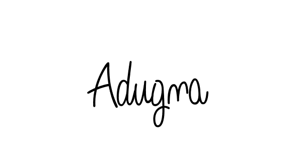 Design your own signature with our free online signature maker. With this signature software, you can create a handwritten (Angelique-Rose-font-FFP) signature for name Adugna. Adugna signature style 5 images and pictures png