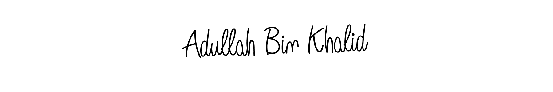 Design your own signature with our free online signature maker. With this signature software, you can create a handwritten (Angelique-Rose-font-FFP) signature for name Adullah Bin Khalid. Adullah Bin Khalid signature style 5 images and pictures png