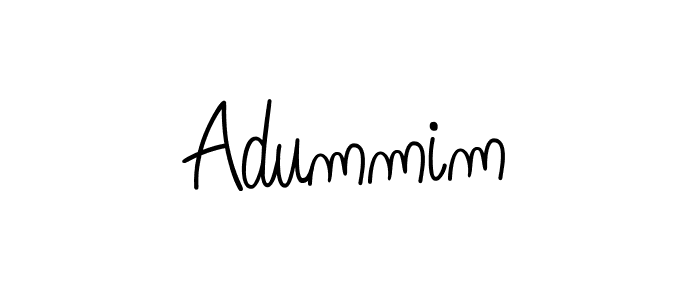 Adummim stylish signature style. Best Handwritten Sign (Angelique-Rose-font-FFP) for my name. Handwritten Signature Collection Ideas for my name Adummim. Adummim signature style 5 images and pictures png