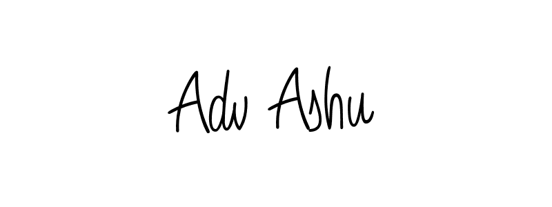 How to make Adv Ashu signature? Angelique-Rose-font-FFP is a professional autograph style. Create handwritten signature for Adv Ashu name. Adv Ashu signature style 5 images and pictures png