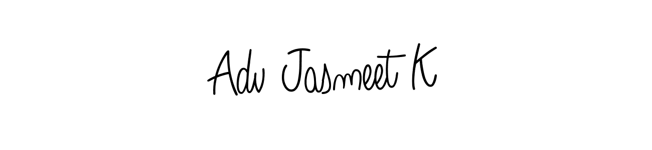 How to Draw Adv Jasmeet K signature style? Angelique-Rose-font-FFP is a latest design signature styles for name Adv Jasmeet K. Adv Jasmeet K signature style 5 images and pictures png