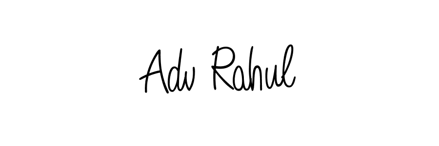 Make a beautiful signature design for name Adv Rahul. With this signature (Angelique-Rose-font-FFP) style, you can create a handwritten signature for free. Adv Rahul signature style 5 images and pictures png