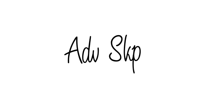 How to make Adv Skp name signature. Use Angelique-Rose-font-FFP style for creating short signs online. This is the latest handwritten sign. Adv Skp signature style 5 images and pictures png