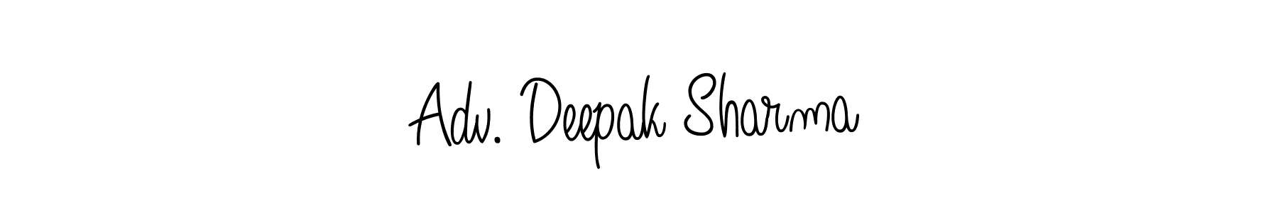 Adv. Deepak Sharma stylish signature style. Best Handwritten Sign (Angelique-Rose-font-FFP) for my name. Handwritten Signature Collection Ideas for my name Adv. Deepak Sharma. Adv. Deepak Sharma signature style 5 images and pictures png