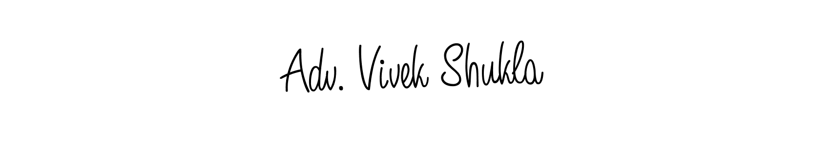 if you are searching for the best signature style for your name Adv. Vivek Shukla. so please give up your signature search. here we have designed multiple signature styles  using Angelique-Rose-font-FFP. Adv. Vivek Shukla signature style 5 images and pictures png