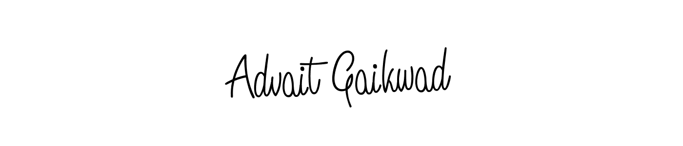 You should practise on your own different ways (Angelique-Rose-font-FFP) to write your name (Advait Gaikwad) in signature. don't let someone else do it for you. Advait Gaikwad signature style 5 images and pictures png