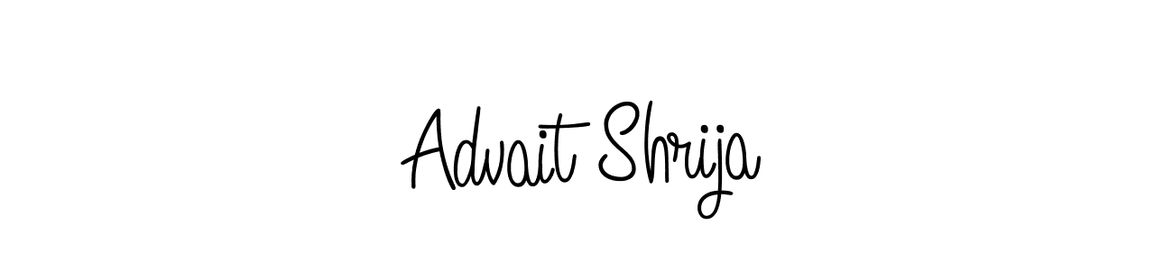 if you are searching for the best signature style for your name Advait Shrija. so please give up your signature search. here we have designed multiple signature styles  using Angelique-Rose-font-FFP. Advait Shrija signature style 5 images and pictures png