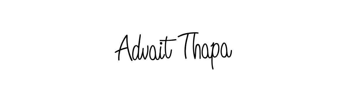 How to Draw Advait Thapa signature style? Angelique-Rose-font-FFP is a latest design signature styles for name Advait Thapa. Advait Thapa signature style 5 images and pictures png